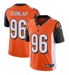 Men's Nike Cincinnati Bengals #96 Carlos Dunlap Vapor Untouchable Limited Orange Alternate NFL Jersey