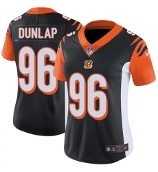 Women's Nike Cincinnati Bengals #96 Carlos Dunlap Vapor Untouchable Limited Black Team Color NFL Jersey