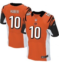 Men's Nike Cincinnati Bengals #10 Kevin Huber Elite Orange Alternate NFL Jersey