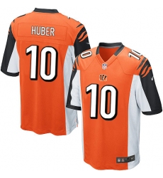 Men's Nike Cincinnati Bengals #10 Kevin Huber Game Orange Alternate NFL Jersey