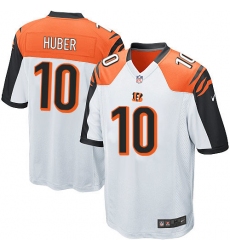 Men's Nike Cincinnati Bengals #10 Kevin Huber Game White NFL Jersey