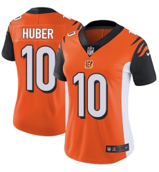 Women's Nike Cincinnati Bengals #10 Kevin Huber Elite Orange Alternate NFL Jersey