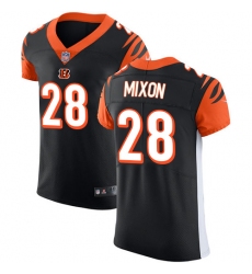 Men's Nike Cincinnati Bengals #28 Joe Mixon Black Team Color Vapor Untouchable Elite Player NFL Jersey