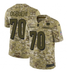 Men's Nike Cincinnati Bengals #70 Cedric Ogbuehi Limited Camo 2018 Salute to Service NFL Jersey