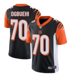 Men's Nike Cincinnati Bengals #70 Cedric Ogbuehi Vapor Untouchable Limited Black Team Color NFL Jersey