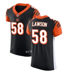 Men's Nike Cincinnati Bengals #58 Carl Lawson Black Team Color Vapor Untouchable Elite Player NFL Jersey