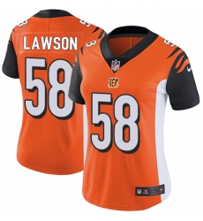 Women's Nike Cincinnati Bengals #58 Carl Lawson Elite Orange Alternate NFL Jersey
