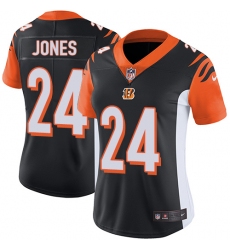 Women's Nike Cincinnati Bengals #24 Adam Jones Elite Black Team Color NFL Jersey