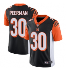Men's Nike Cincinnati Bengals #30 Cedric Peerman Vapor Untouchable Limited Black Team Color NFL Jersey