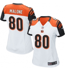 Women's Nike Cincinnati Bengals #80 Josh Malone Game White NFL Jersey