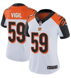 Women's Nike Cincinnati Bengals #59 Nick Vigil Elite White NFL Jersey