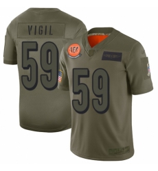 Youth Cincinnati Bengals #59 Nick Vigil Limited Camo 2019 Salute to Service Football Jersey