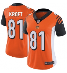 Women's Nike Cincinnati Bengals #81 Tyler Kroft Elite Orange Alternate NFL Jersey