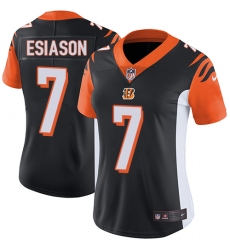 Women's Nike Cincinnati Bengals #7 Boomer Esiason Elite Black Team Color NFL Jersey