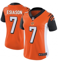 Women's Nike Cincinnati Bengals #7 Boomer Esiason Elite Orange Alternate NFL Jersey