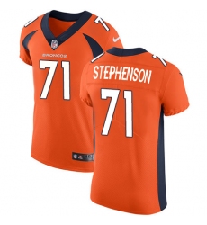 Men's Nike Denver Broncos #71 Donald Stephenson Orange Team Color Vapor Untouchable Elite Player NFL Jersey