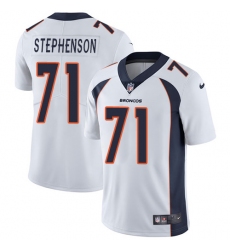 Men's Nike Denver Broncos #71 Donald Stephenson White Vapor Untouchable Limited Player NFL Jersey