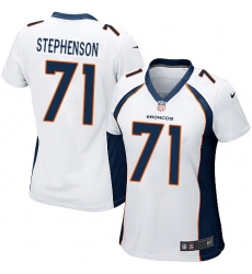 Women's Nike Denver Broncos #71 Donald Stephenson Game White NFL Jersey