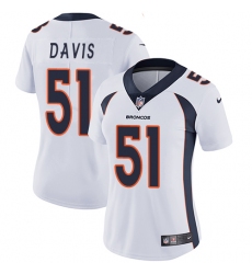 Women's Nike Denver Broncos #51 Todd Davis Elite White NFL Jersey