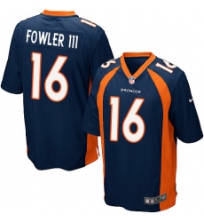 Men's Nike Denver Broncos #16 Bennie Fowler Game Navy Blue Alternate NFL Jersey