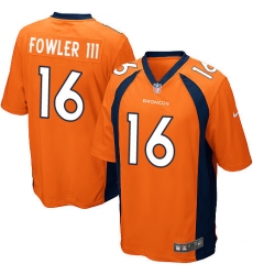Men's Nike Denver Broncos #16 Bennie Fowler Game Orange Team Color NFL Jersey
