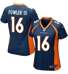 Women's Nike Denver Broncos #16 Bennie Fowler Game Navy Blue Alternate NFL Jersey