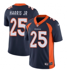 Youth Nike Denver Broncos #25 Chris Harris Jr Elite Navy Blue Alternate NFL Jersey
