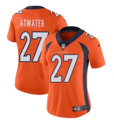 Women's Nike Denver Broncos #27 Steve Atwater Elite Orange Team Color NFL Jersey