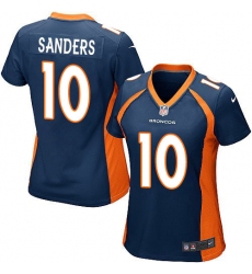 Women's Nike Denver Broncos #10 Emmanuel Sanders Game Navy Blue Alternate NFL Jersey
