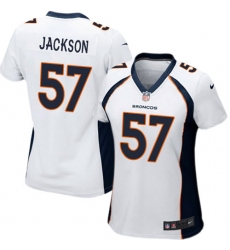 Women's Nike Denver Broncos #57 Tom Jackson Game White NFL Jersey