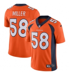 Youth Nike Denver Broncos #58 Von Miller Elite Orange Team Color NFL Jersey