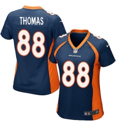 Women's Nike Denver Broncos #88 Demaryius Thomas Game Navy Blue Alternate NFL Jersey