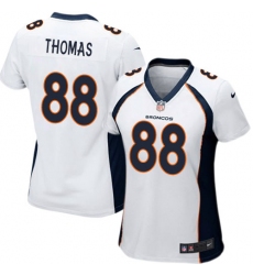 Women's Nike Denver Broncos #88 Demaryius Thomas Game White NFL Jersey