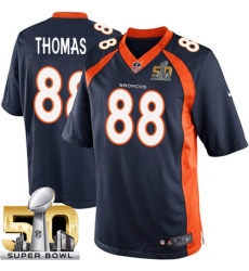 Youth Nike Denver Broncos #88 Demaryius Thomas Limited Navy Blue Alternate Super Bowl 50 Bound NFL Jersey