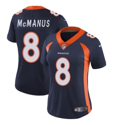 Women's Nike Denver Broncos #8 Brandon McManus Elite Navy Blue Alternate NFL Jersey