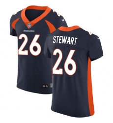 Men's Nike Denver Broncos #26 Darian Stewart Navy Blue Alternate Vapor Untouchable Elite Player NFL Jersey