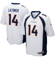 Men's Nike Denver Broncos #14 Cody Latimer Game White NFL Jersey