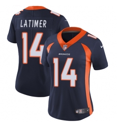 Women's Nike Denver Broncos #14 Cody Latimer Elite Navy Blue Alternate NFL Jersey