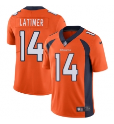 Youth Nike Denver Broncos #14 Cody Latimer Elite Orange Team Color NFL Jersey