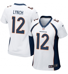 Women's Nike Denver Broncos #12 Paxton Lynch Game White NFL Jersey