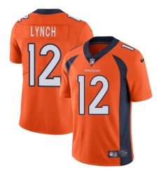 Youth Nike Denver Broncos #12 Paxton Lynch Orange Team Color Vapor Untouchable Limited Player NFL Jersey