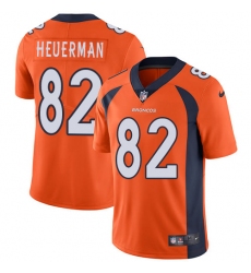 Youth Nike Denver Broncos #82 Jeff Heuerman Elite Orange Team Color NFL Jersey
