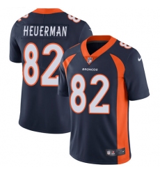 Youth Nike Denver Broncos #82 Jeff Heuerman Navy Blue Alternate Vapor Untouchable Limited Player NFL Jersey