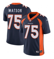Youth Nike Denver Broncos #75 Menelik Watson Elite Navy Blue Alternate NFL Jersey