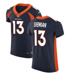 Men's Nike Denver Broncos #13 Trevor Siemian Navy Blue Alternate Vapor Untouchable Elite Player NFL Jersey