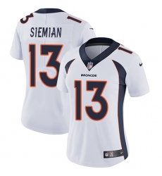 Women's Nike Denver Broncos #13 Trevor Siemian Elite White NFL Jersey