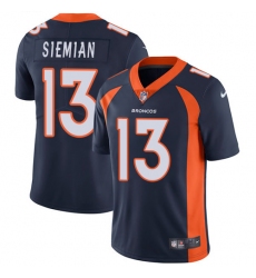Youth Nike Denver Broncos #13 Trevor Siemian Elite Navy Blue Alternate NFL Jersey