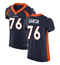 Men's Nike Denver Broncos #76 Max Garcia Navy Blue Alternate Vapor Untouchable Elite Player NFL Jersey