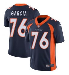 Youth Nike Denver Broncos #76 Max Garcia Navy Blue Alternate Vapor Untouchable Limited Player NFL Jersey
