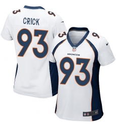 Women's Nike Denver Broncos #93 Jared Crick Game White NFL Jersey